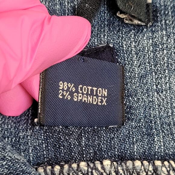 Vintage 90s GAP Denim Jacket Womens 2XS/XS 16x20 Faded Blue - Picture 9 of 15